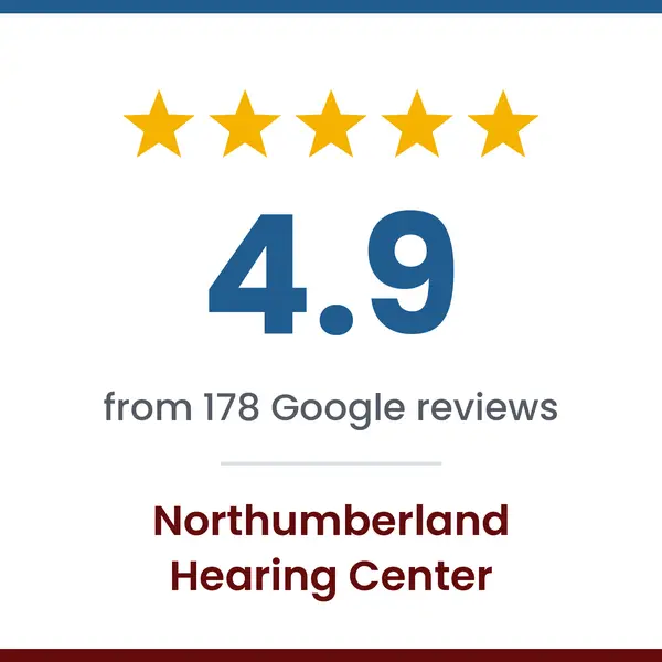 Northumberland Hearing Center rated 4.9 stars from 178 Google reviews