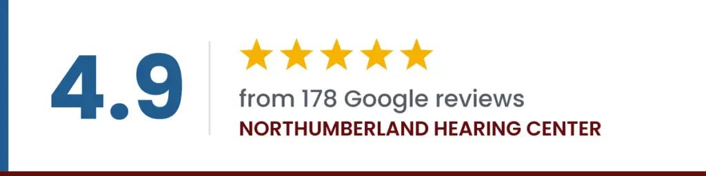 Northumberland Hearing Center rated 4.9 stars from 178 Google reviews